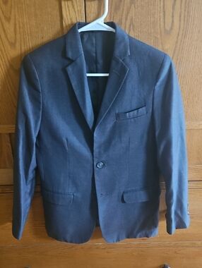 Calvin Klein Dark Gray Single-Breasted Blazer